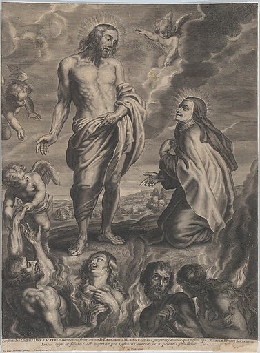 Saint Teresa of Avila interceding for Bernardino de Mendoza