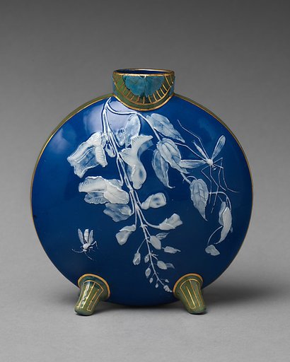 Moon flask with mosquito motif