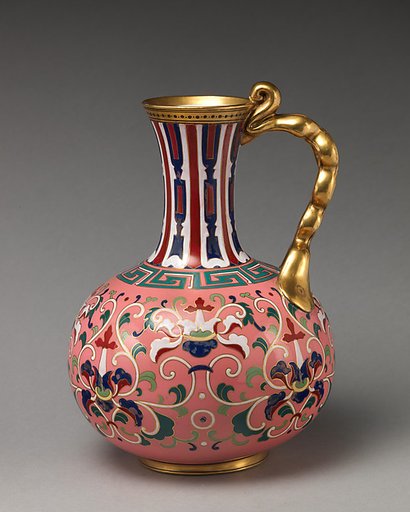 Ewer with "cloisonné" decoration