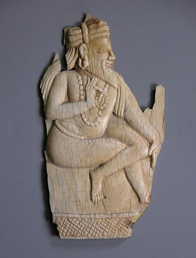 Relief Panel Depicting a Seated Sadhu