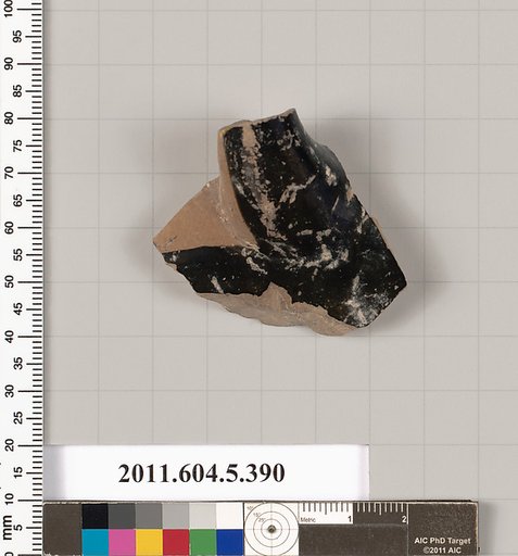 Terracotta fragment of a kylix (drinking cup)