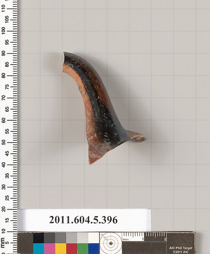 Terracotta fragment of a kylix (drinking cup)