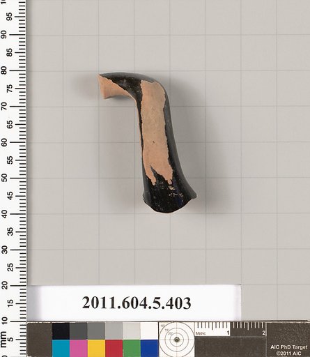 Terracotta fragment of a kylix (drinking cup)