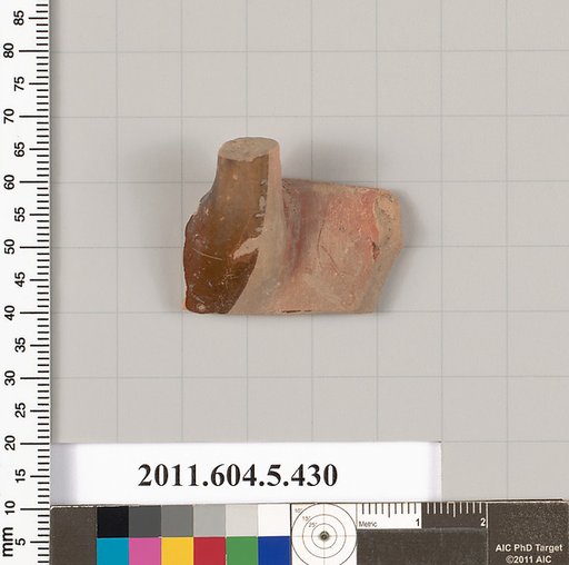 Terracotta fragment of a kylix (drinking cup)