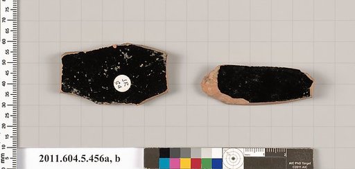 Terracotta fragments of kylikes (drinking cups)