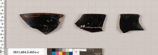 Terracotta rim fragments of kylikes (drinking cups)