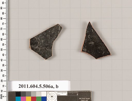 Terracotta fragments of kylikes (drinking cups)