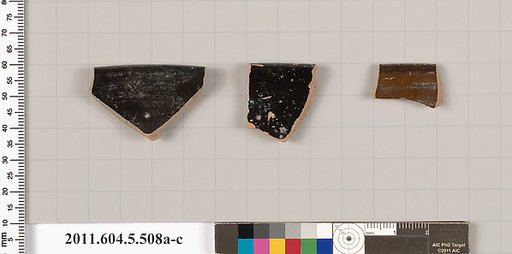 Terracotta rim fragments of kylikes (drinking cups)