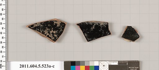 Terracotta fragments of kylikes (drinking cups)