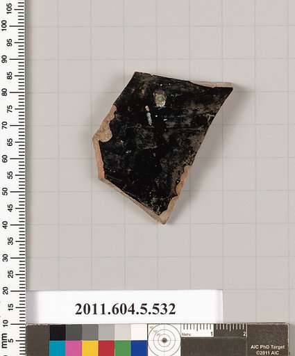 Terracotta fragment of a kylix (drinking cup)