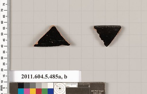 Terracotta rim fragments of kylikes (drinking cups)