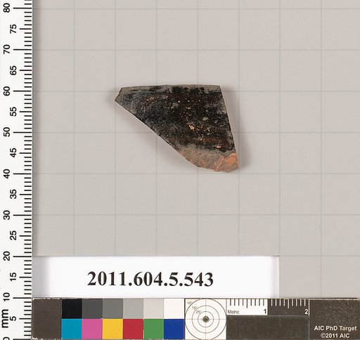 Terracotta rim fragment of a kylix (drinking cup)