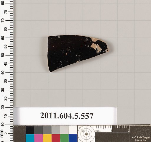 Terracotta fragment of a kylix (drinking cup)
