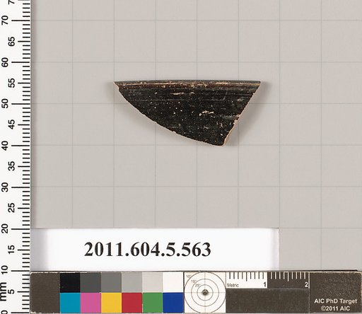 Terracotta rim fragment of a kylix (drinking cup)?