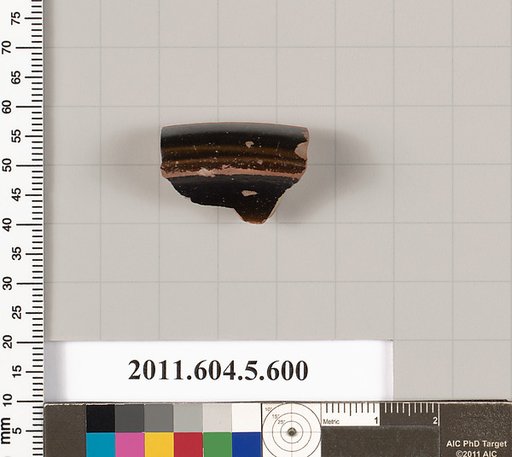 Terracotta fragment of a kylix (drinking cup)