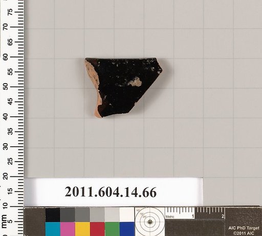 Terracotta rim fragment of a kylix (drinking cup)