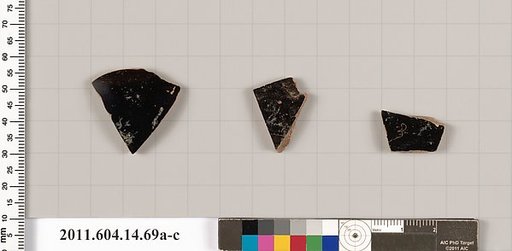 Terracotta fragments of kylikes (drinking cups)