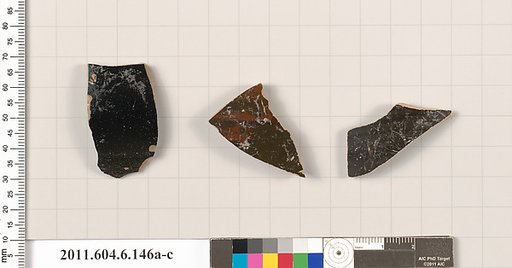 Terracotta fragments of open shapes