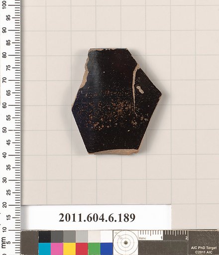 Terracotta rim fragment of a skyphos (deep drinking cup)