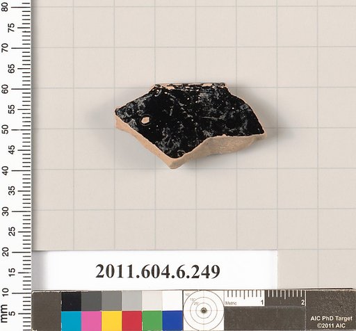 Terracotta rim fragment of an open shape