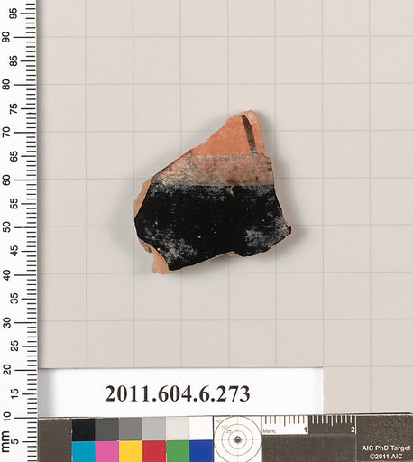 Terracotta fragment of a lekanis (dish)?