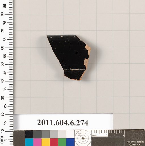 Terracotta rim fragment of an open shape