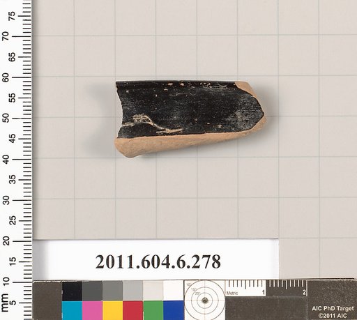 Terracotta rim fragment of an open shape