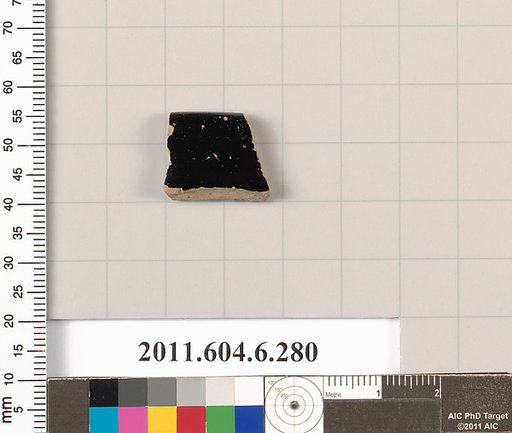Terracotta rim fragment of an open shape