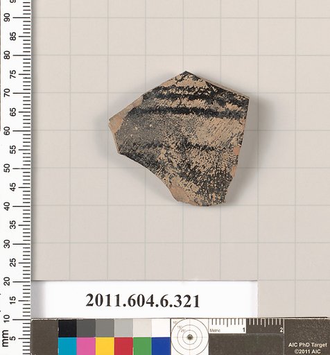 Terracotta fragment of a closed shape