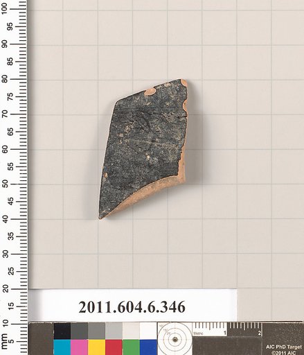 Terracotta fragment of a closed shape