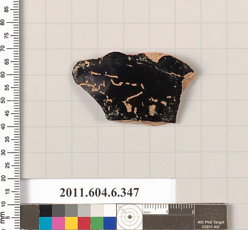 Terracotta fragment of a closed shape