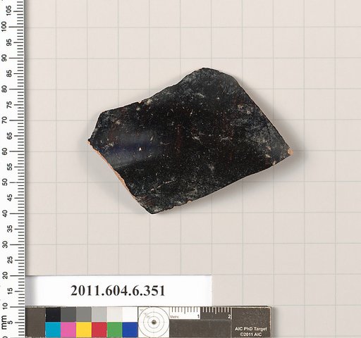 Terracotta fragment of a closed shape