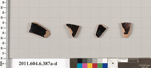 Terracotta fragments of closed shapes