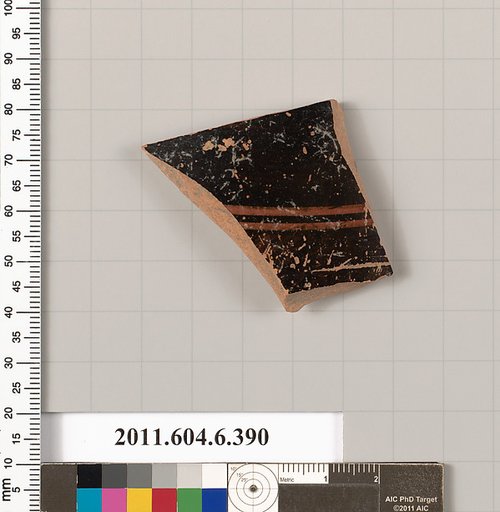 Terracotta fragment of a closed shape