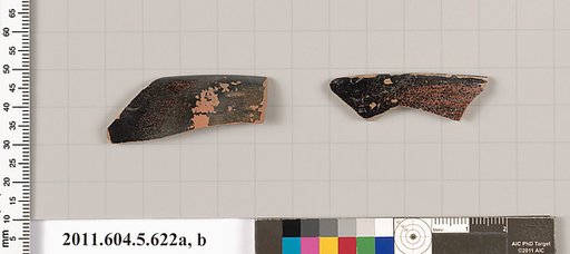 Terracotta rim fragments of kylikes (drinking cups)