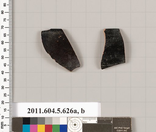 Terracotta rim fragments of kylikes (drinking cups)