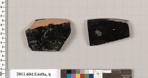 Terracotta rim fragments of kylikes (drinking cups)