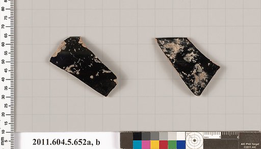 Terracotta rim fragments of kylikes (drinking cups)
