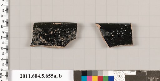 Terracotta rim fragments of kylikes (drinking cups)