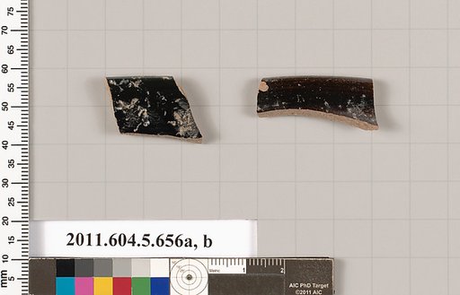 Terracotta rim fragments of kylikes (drinking cups)