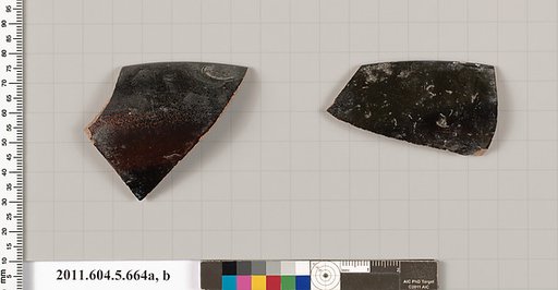 Terracotta rim fragments of kylikes (drinking cups)