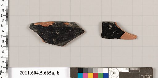 Terracotta rim fragments of kylikes (drinking cups)