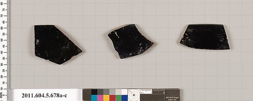 Terracotta rim fragments of kylikes (drinking cups)