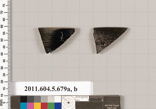 Terracotta rim fragments of kylikes (drinking cups)