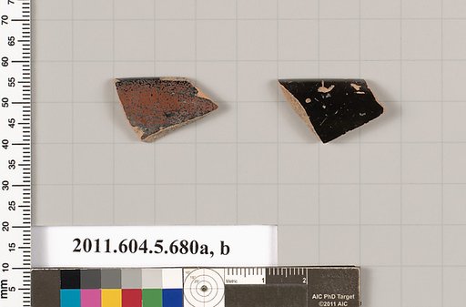 Terracotta rim fragments of kylikes (drinking cups)