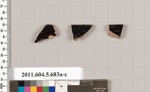 Terracotta rim fragments of kylikes (drinking cups)