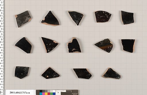 Terracotta fragments of kylikes (drinking cups)