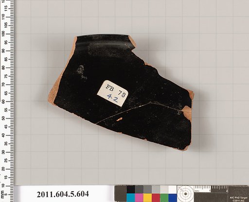 Terracotta rim fragment of a kylix (drinking cup)