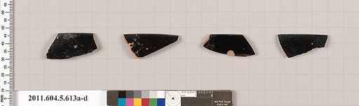 Terracotta rim fragments of kylikes (drinking cups)