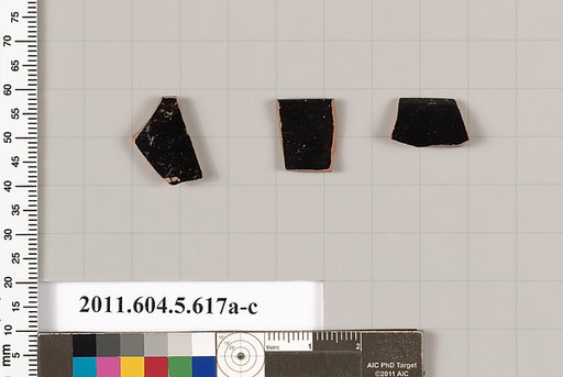 Terracotta rim fragments of kylikes (drinking cups)